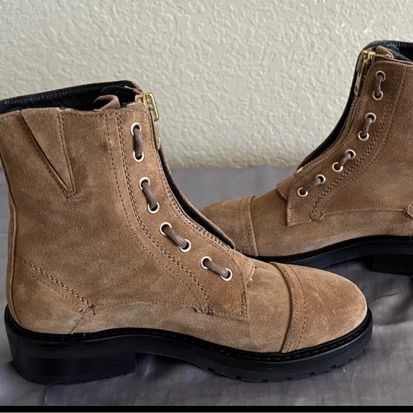 All Saints Ariel Combat Suede Boots Size EU 36 New - Picture 12 of 14